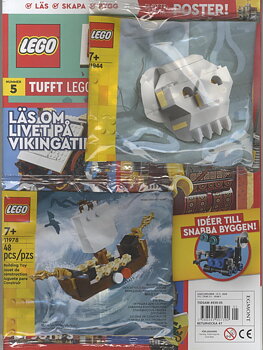 Kids favourites whis nr 5 2023, 2 Lego byggsatser: Vikingaskepp & Dödskalle