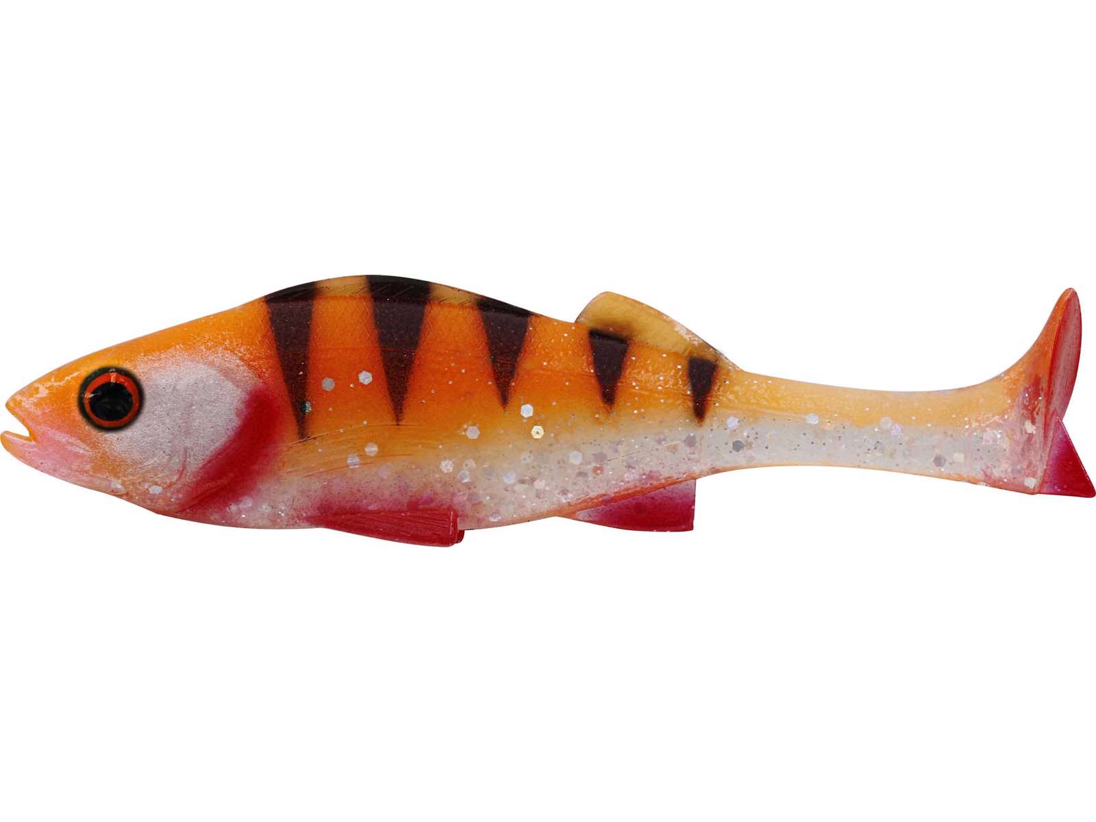westin original perch 18cm är en ultrarealistisk gäddjigg på 18cm som är utformad exakt som en riktig abborre. orange perch