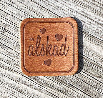 Letherlabel brown Älskad
