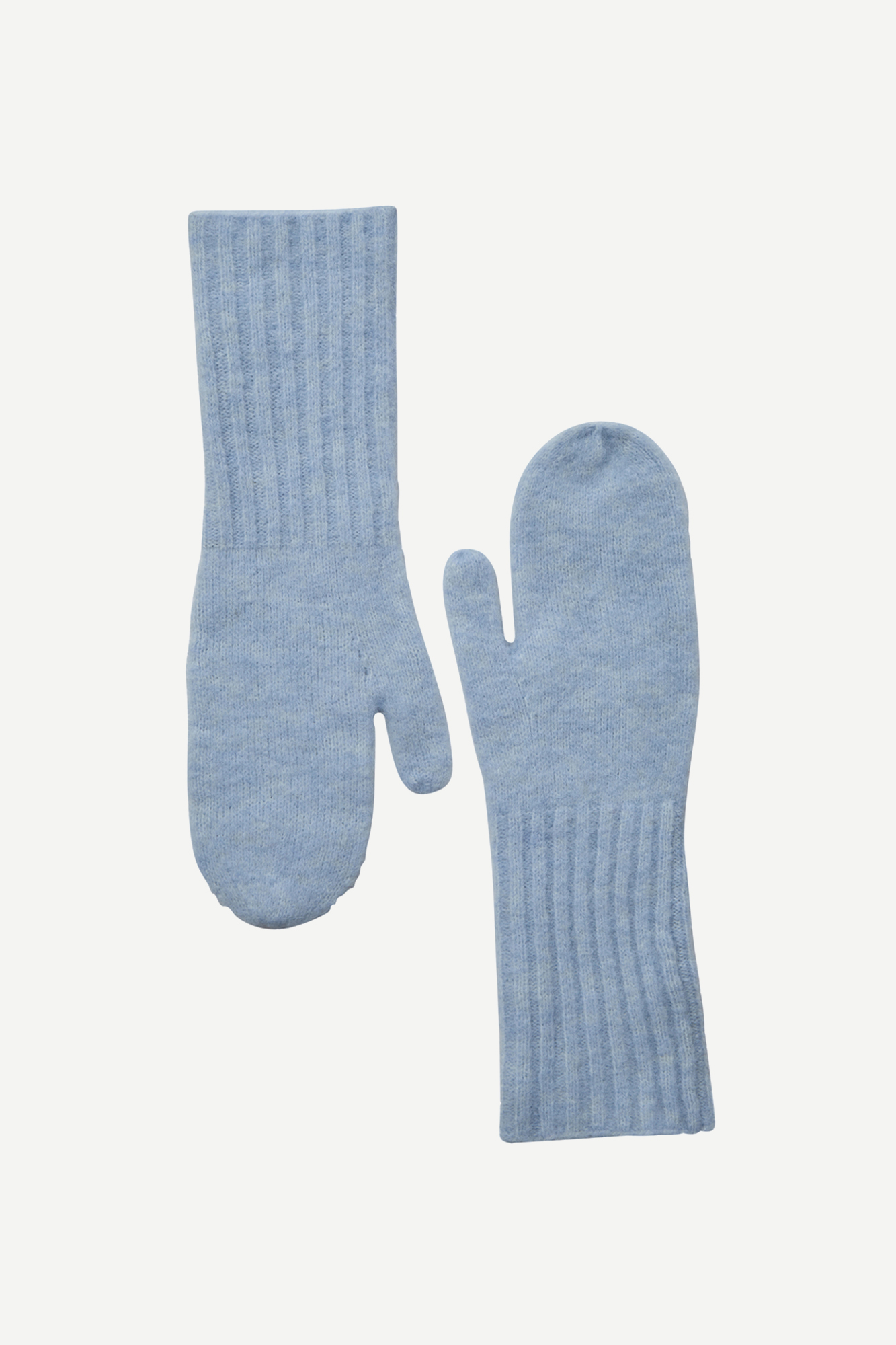 Mos Mosh Lora Knit Mittens Cashmere Blue