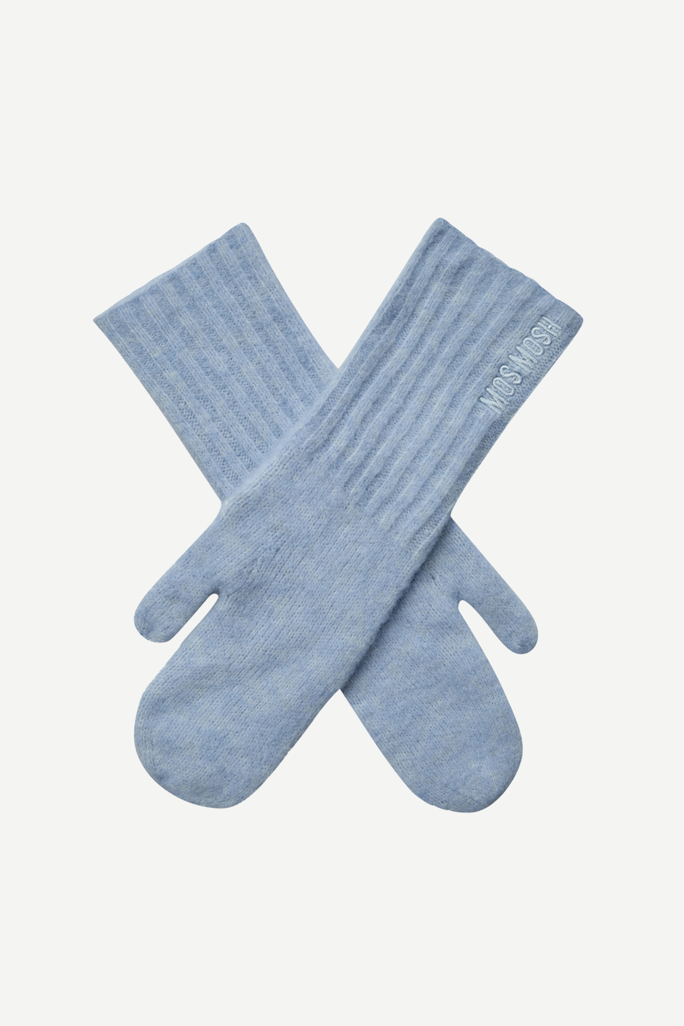 Mos Mosh Lora Knit Mittens Cashmere Blue - 2