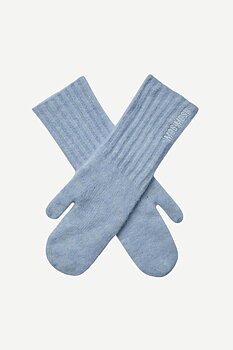 Mos Mosh Lora Knit Mittens Cashmere Blue