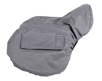 Saddle cover / saddle protector for riding (dressage, jumping, all-round, island and all-round), QHP, Grey