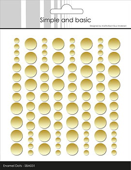 Simple and Basic Enamel Dots -Metallic Pale Gold