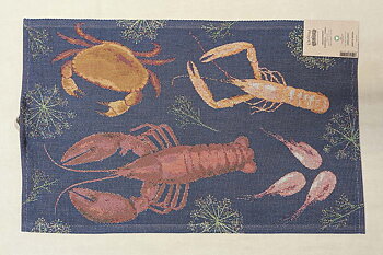 Shellfish party Kitchen towel 60x40 cm