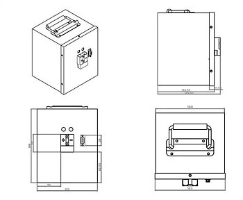LITHIUM BATTERI 24V 40 AH - 50A - JÄRNFODRAL