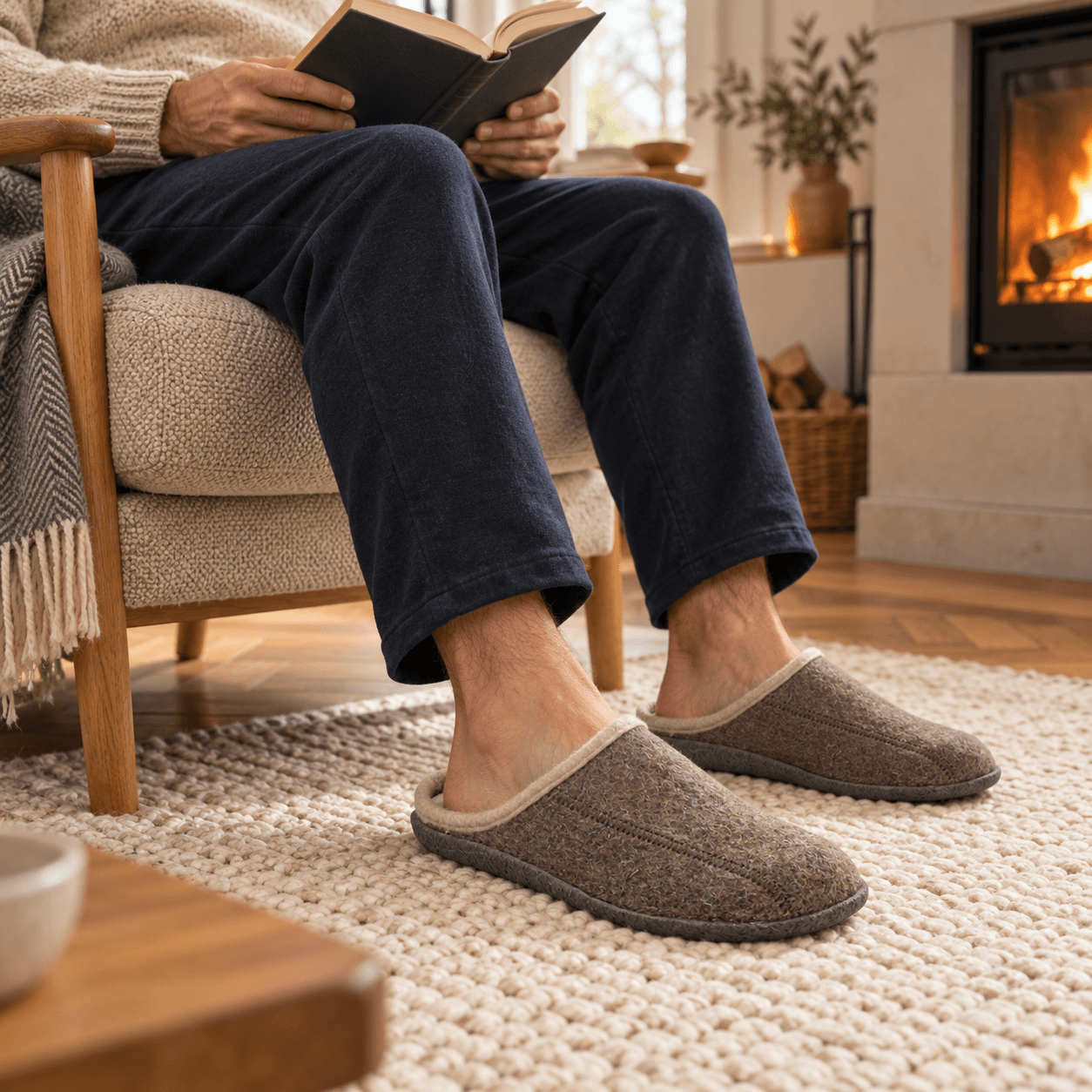 Ulltoffel med uttagbar innersula – Unisex - 4