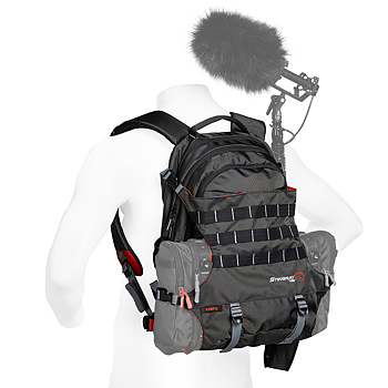 K-Tek - Stingray BackPack X med inbyggd sele (orange, black)