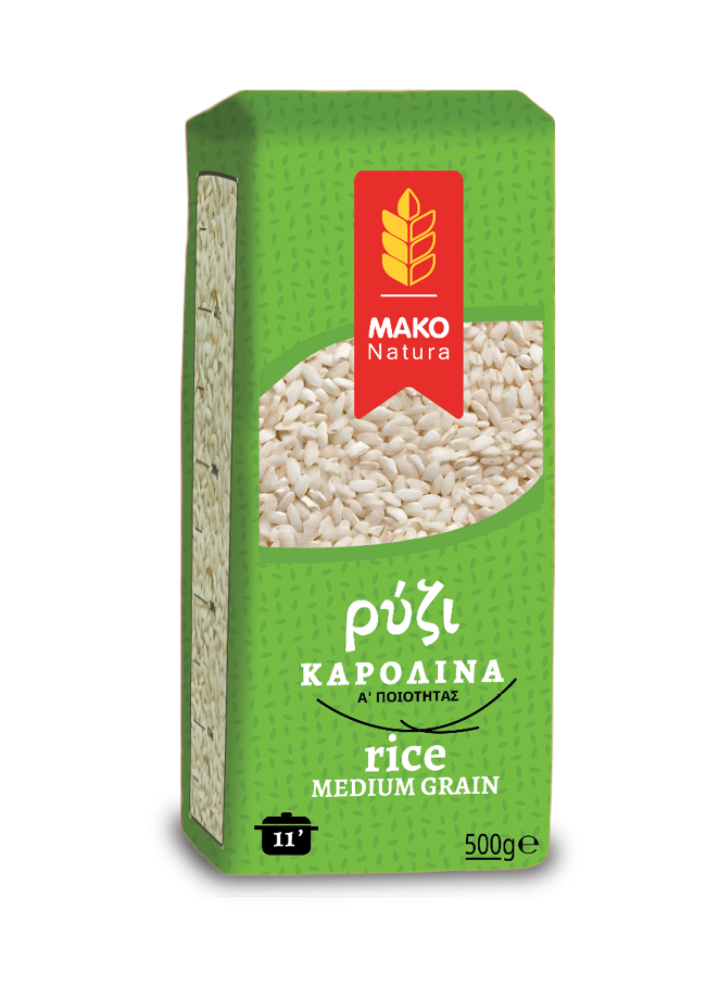 mellankornig ris, carolina 500g, MAKO, 