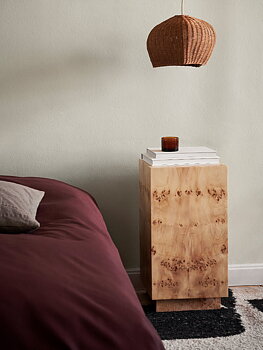 Piedestal Burl sidobord ädelträ Ferm Living
