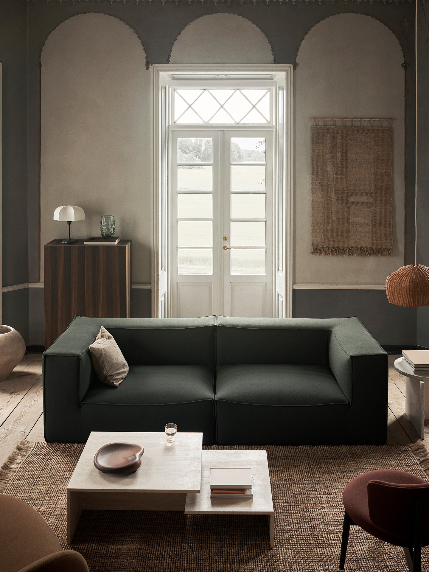 Distinct Grande Duo Soffbord Travertin Ferm Living - 3