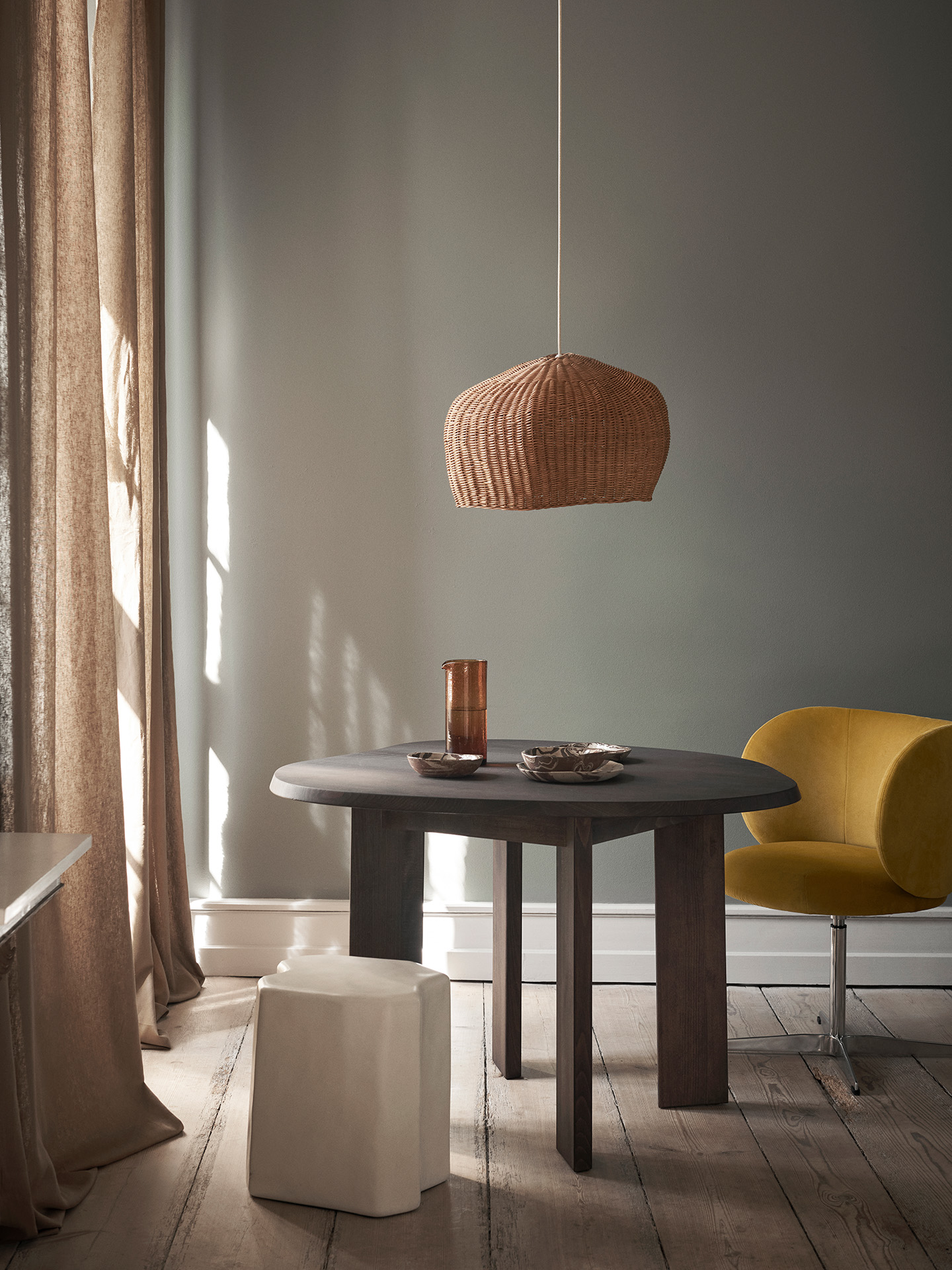 Staffa krakk elfenben Ferm Living - 3