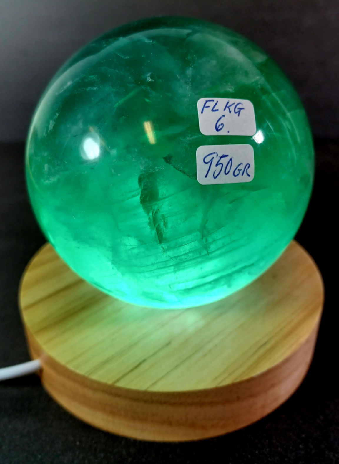 Grön Fluorit Klot / Kula - FLKG6