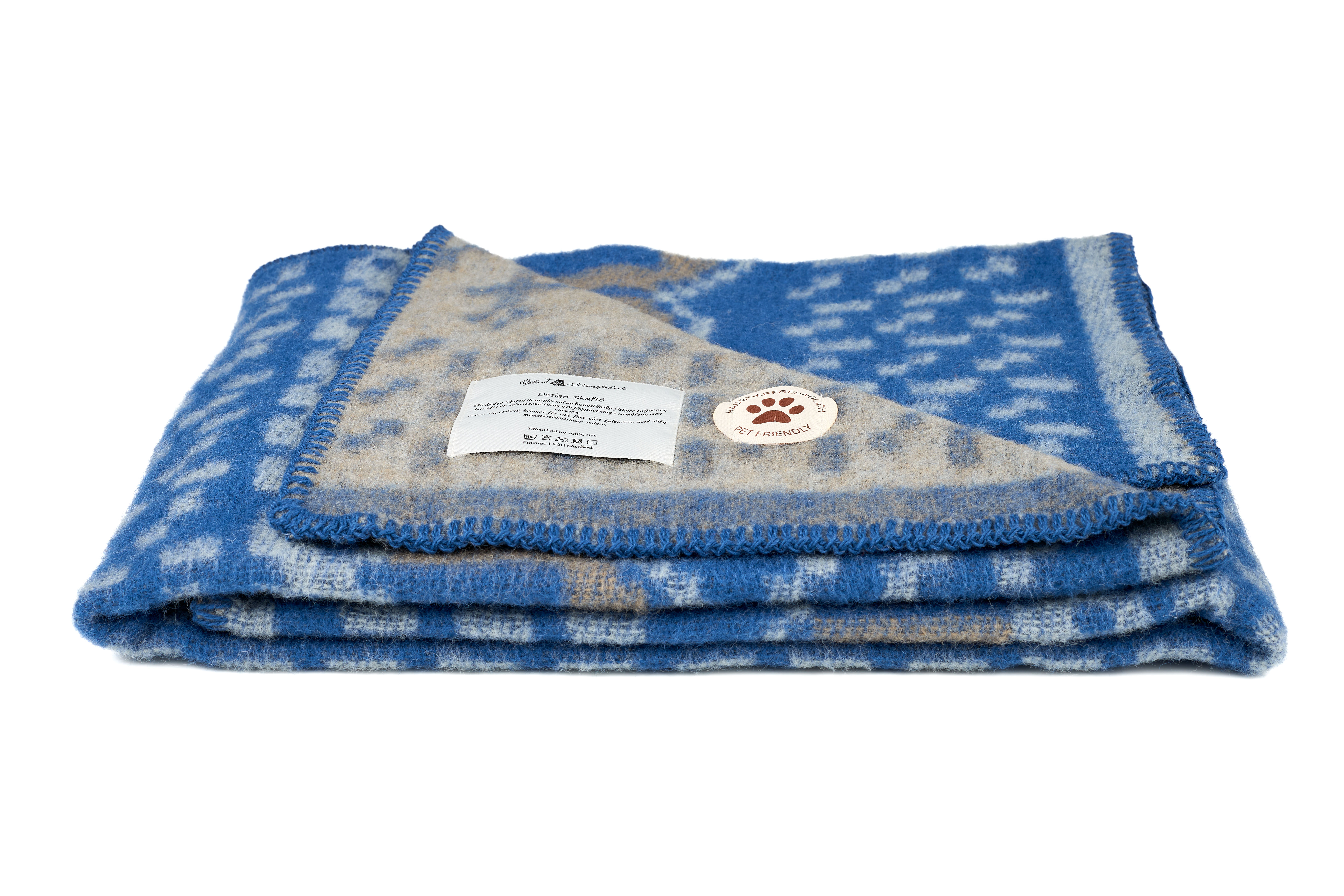 SKAFTÖ MARIN, WOOL BLANKET, 90 x 130 cm