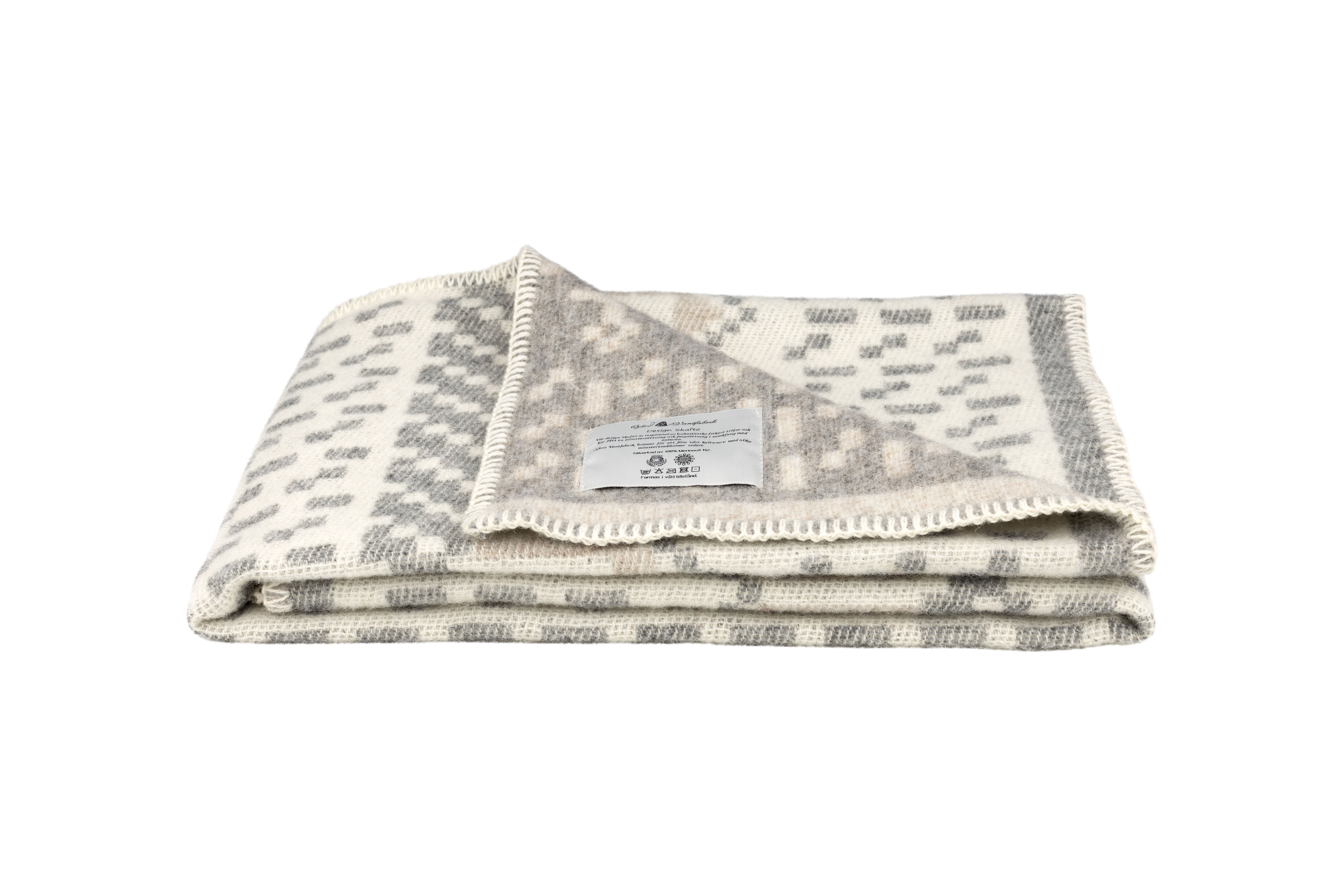 SKAFTÖ SNÖ, WOOL BLANKET, 90 x 130 cm - 5