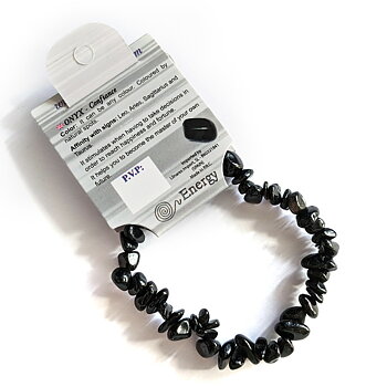 Ett svart onyxarmband