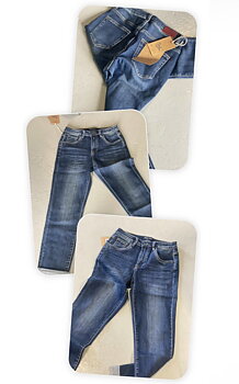 Toxik Boy friends Mörkare Blå Jeans 