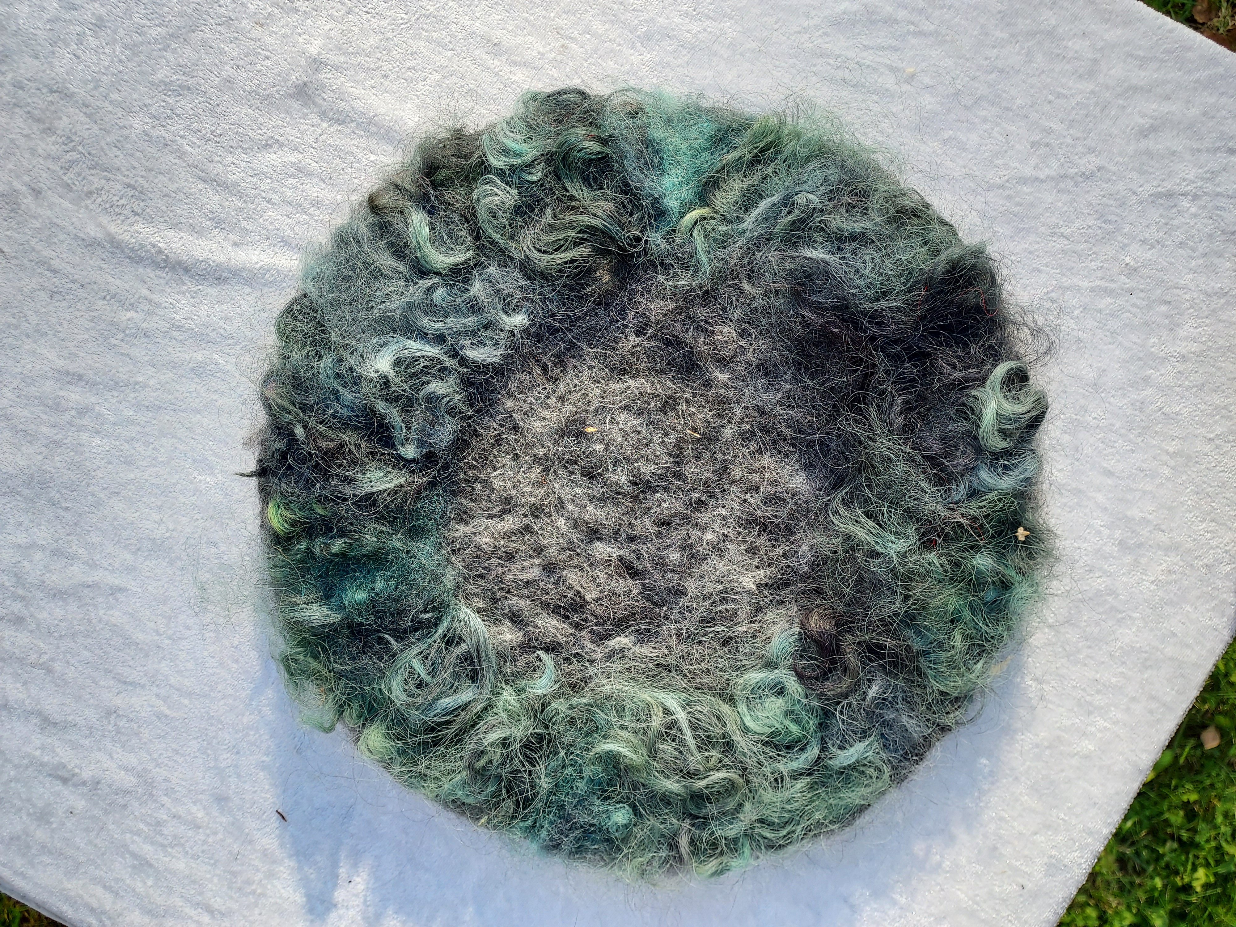 Tovad ullsittdyna grönsvart 32x32cm
