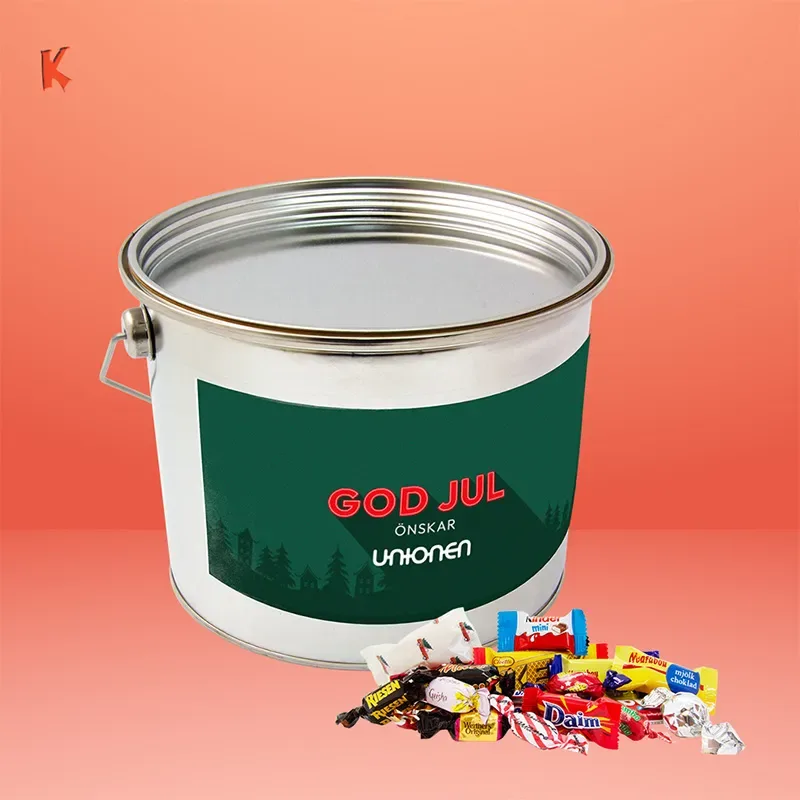 Plåthink med godis