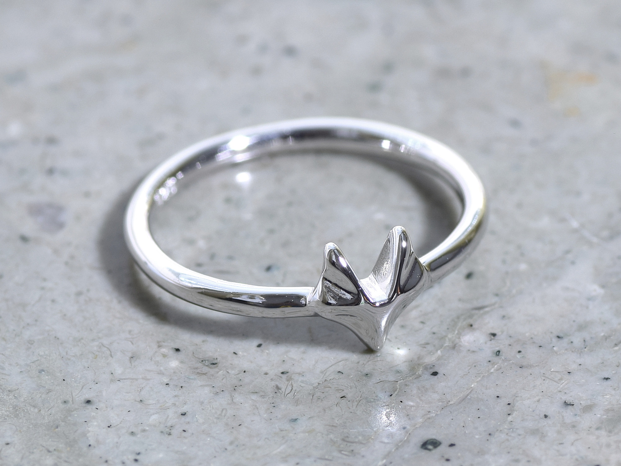 Räv Ring i Äkta 925 Silver storlek 7, Rävansikte eller Rävhuvud Accessoar, Djur Smycke - 3