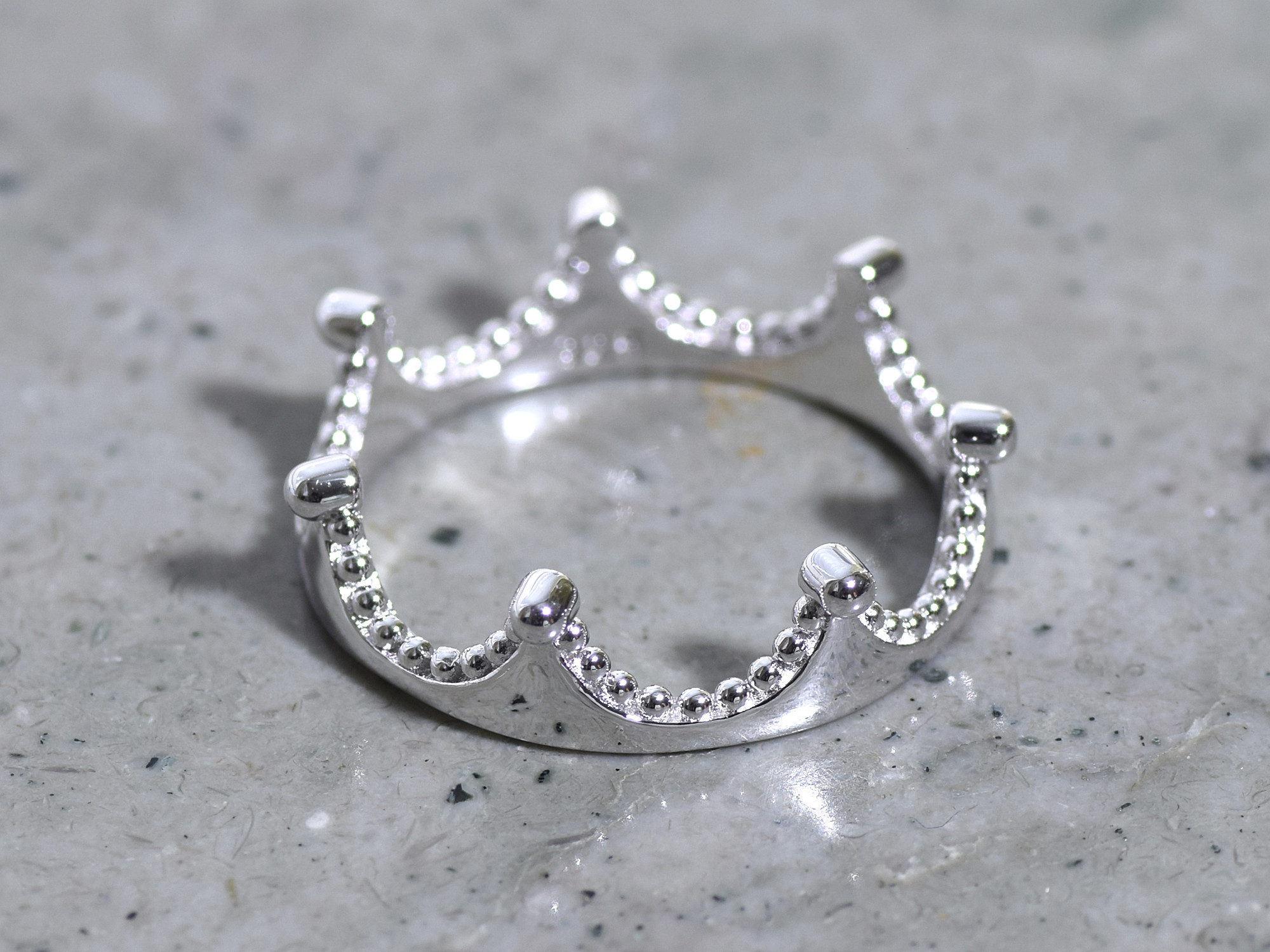 Krona Ring i Äkta 925 Silver storlek 7, Stiliserad Kungakrona Accessoar, Kunglighet Smycke - 3