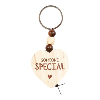 Nyckelring, Wooden heart - Someone special