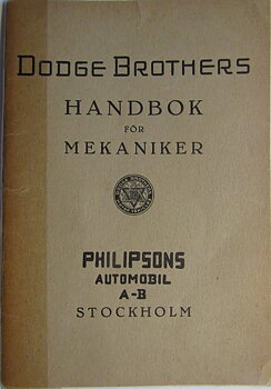1926 Dodge Brothers Handbok svensk