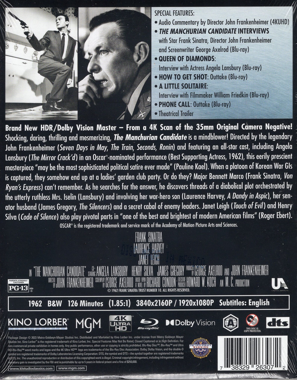 Manchurian Candidate (ej svensk text) (4K Ultra HD + Blu-ray) - 2