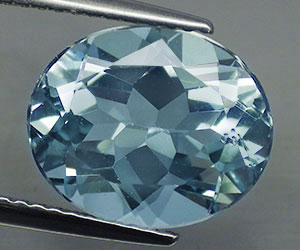 4,06 ct magnífico topacio azul suizo natural talla ovalada calibrada 12x10 mm