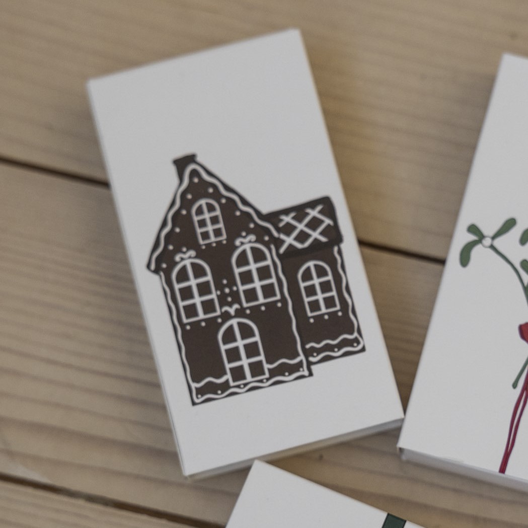 Tändsticksask XL - Pepparkakshus 