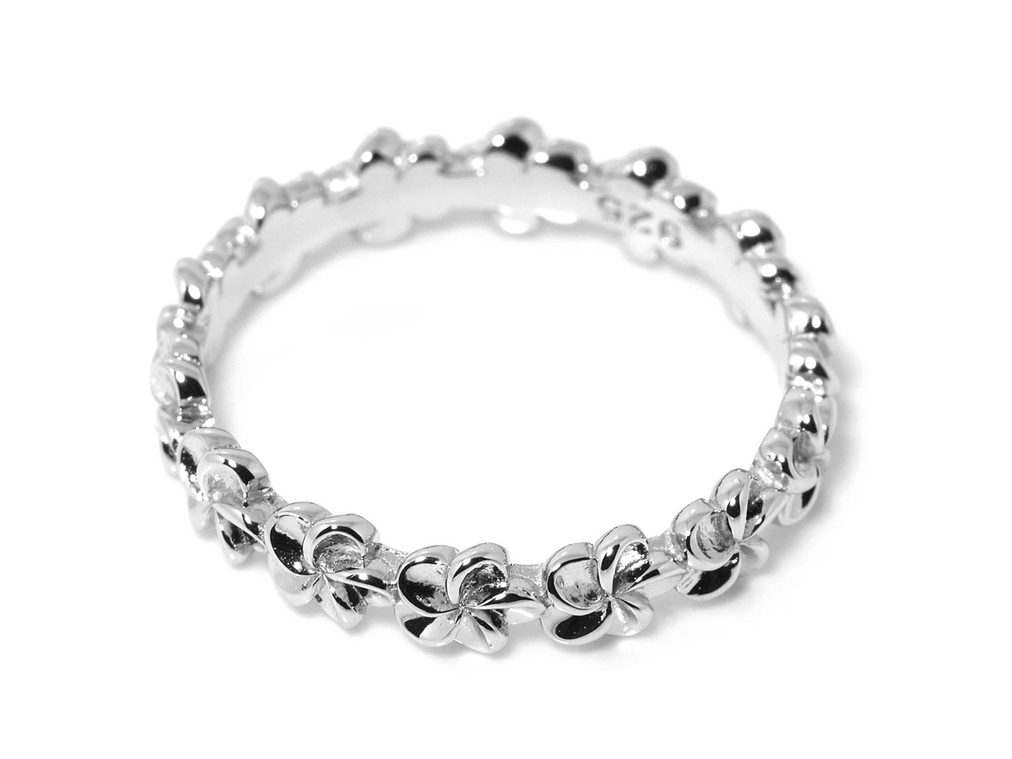 Blomma Ring i Äkta 925 Silver storlek 7, Vackra Små Blommor Accessoar, Natur Smycke - 2
