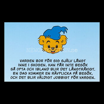 VARGEN FÅR BESÖK - BAMSE MINIBÖCKER - MB202