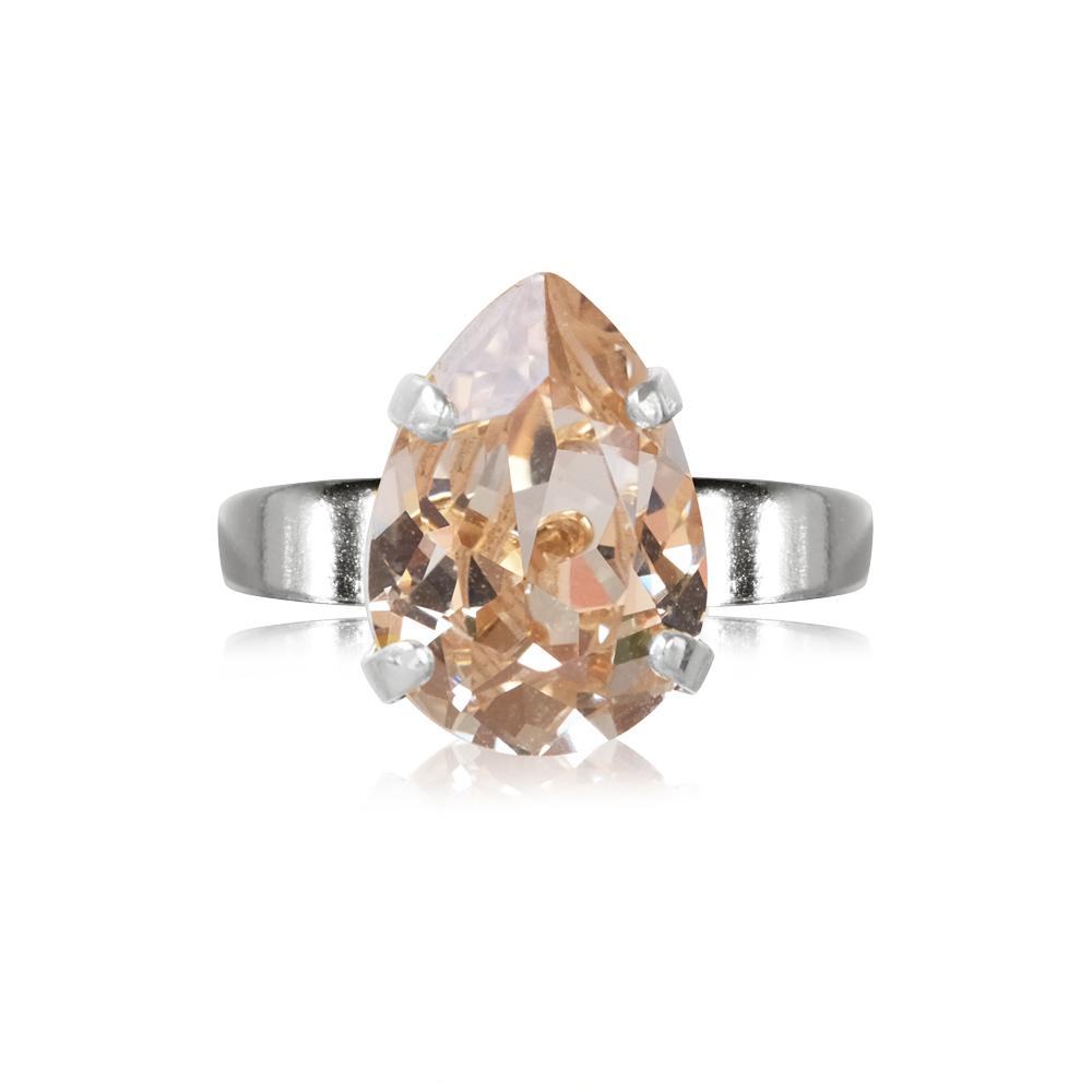 Caroline Svedbom Mini Drop ring rhodium silk