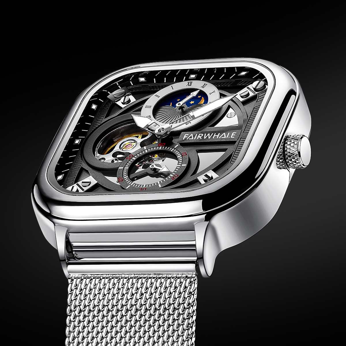 Mark Fairwhale Griffon Silver Mesh - 2