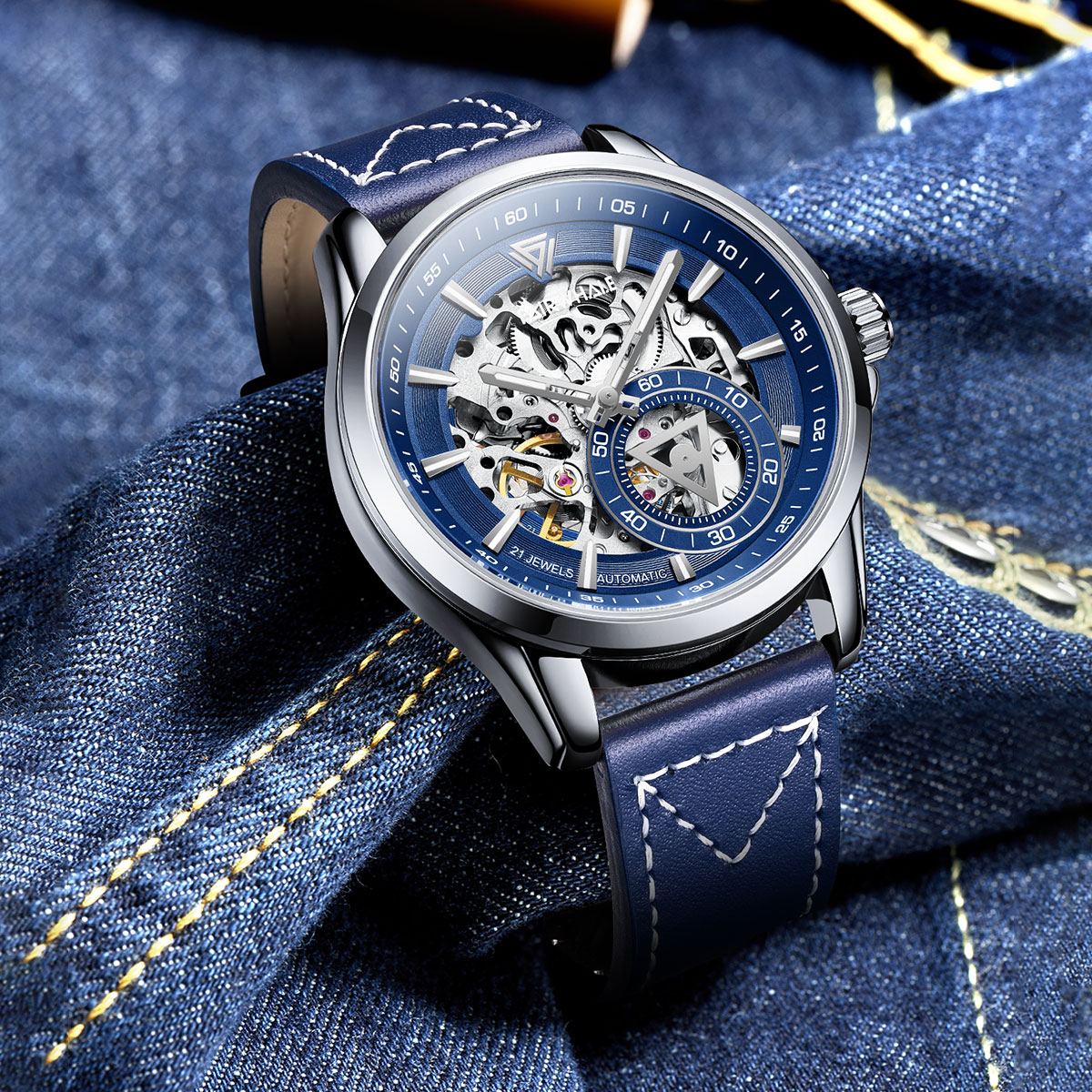 Mark Fairwhale Tempest Blue Leather - 2