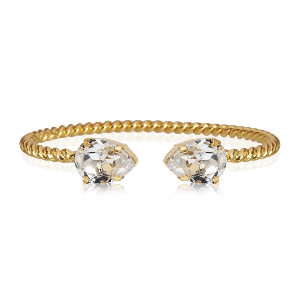 Caroline Svedbom Mini Drop armband guld crystal