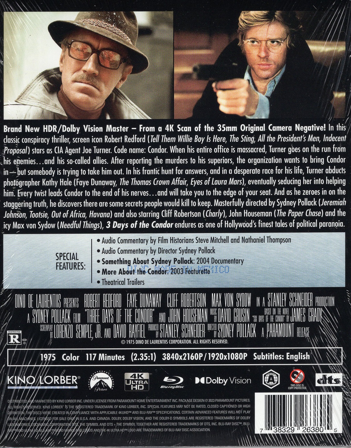 Three Days of the Condor (ej svensk text) (4K Ultra HD + Blu-ray) - 2
