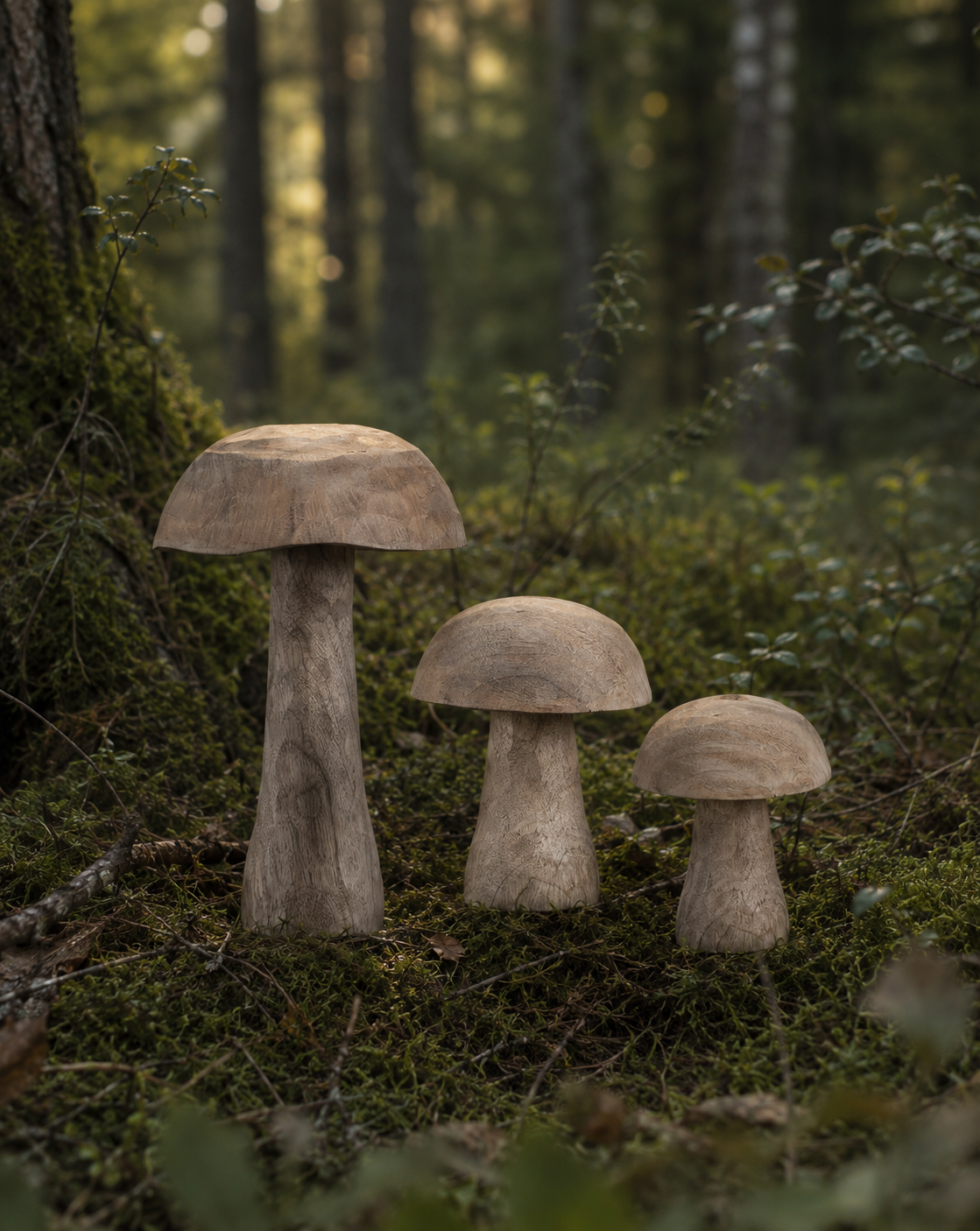 Mushroom Wood - 13x21 cm - Large