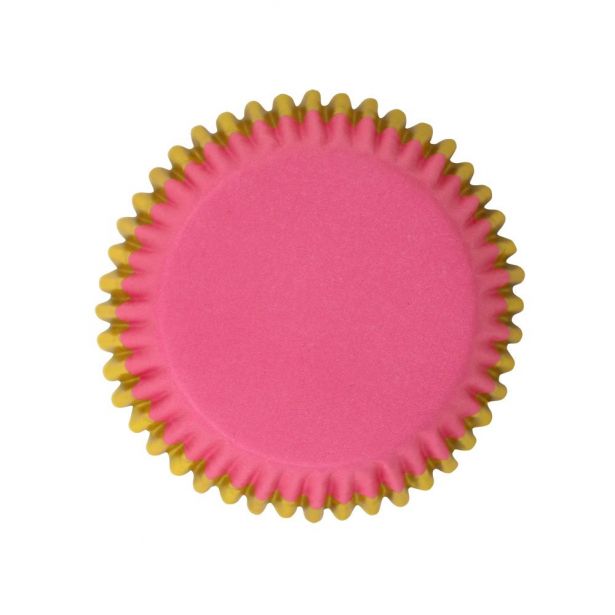 Muffinsformar Rosa med Guldkant - 2