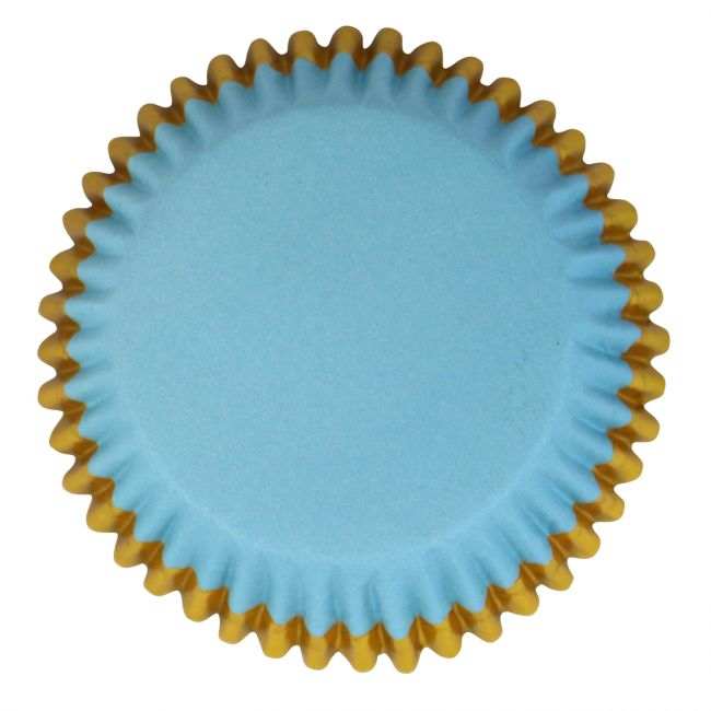 Muffinsformar Blå med Guldkant - 2