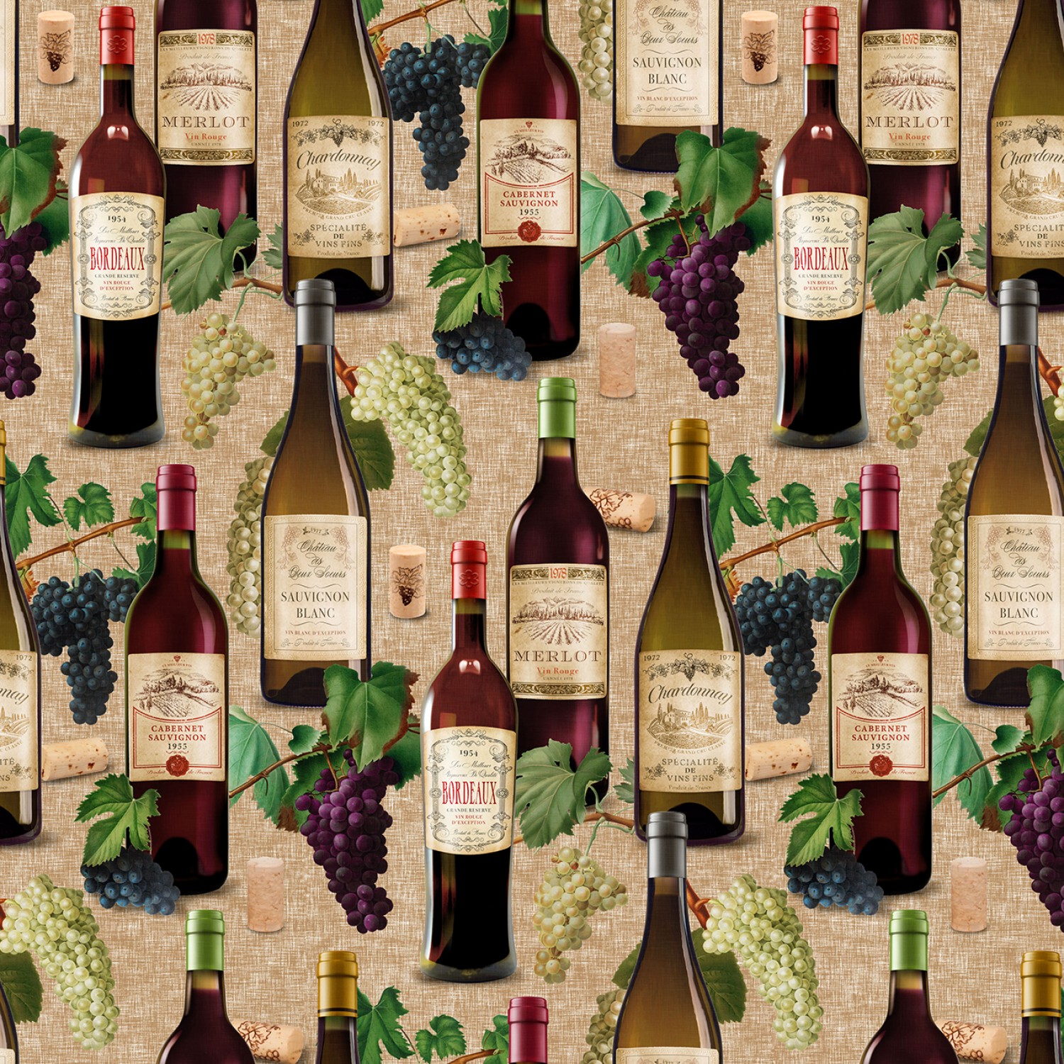 Light Caramel Cheers Wine Bottles