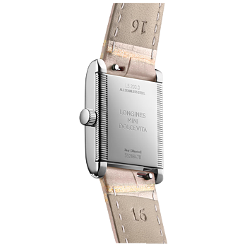 L5.200.0.99.2 Longines Mini DolceVita romerska siffror diamant bezel 21,50 X 29,00 rosa