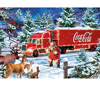 Coca Cola - Classic  Christmas Truck 1000 Bitar Schmidt