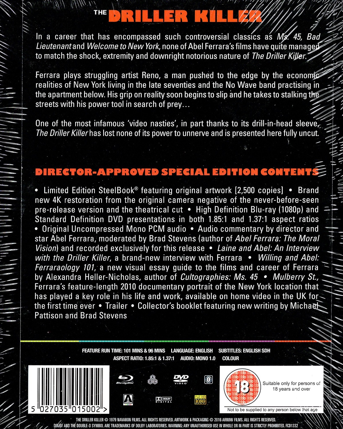 Driller Killer (Limited Edition) (Steelbook) (ej svensk text) (Blu-ray + DVD) - 2