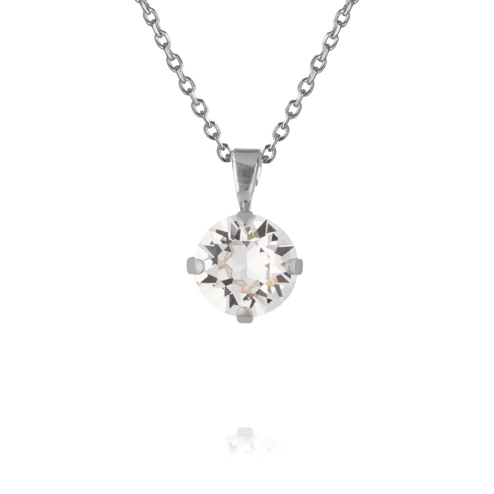 Caroline Svedbom Classic Petite halsband rhodium crystal