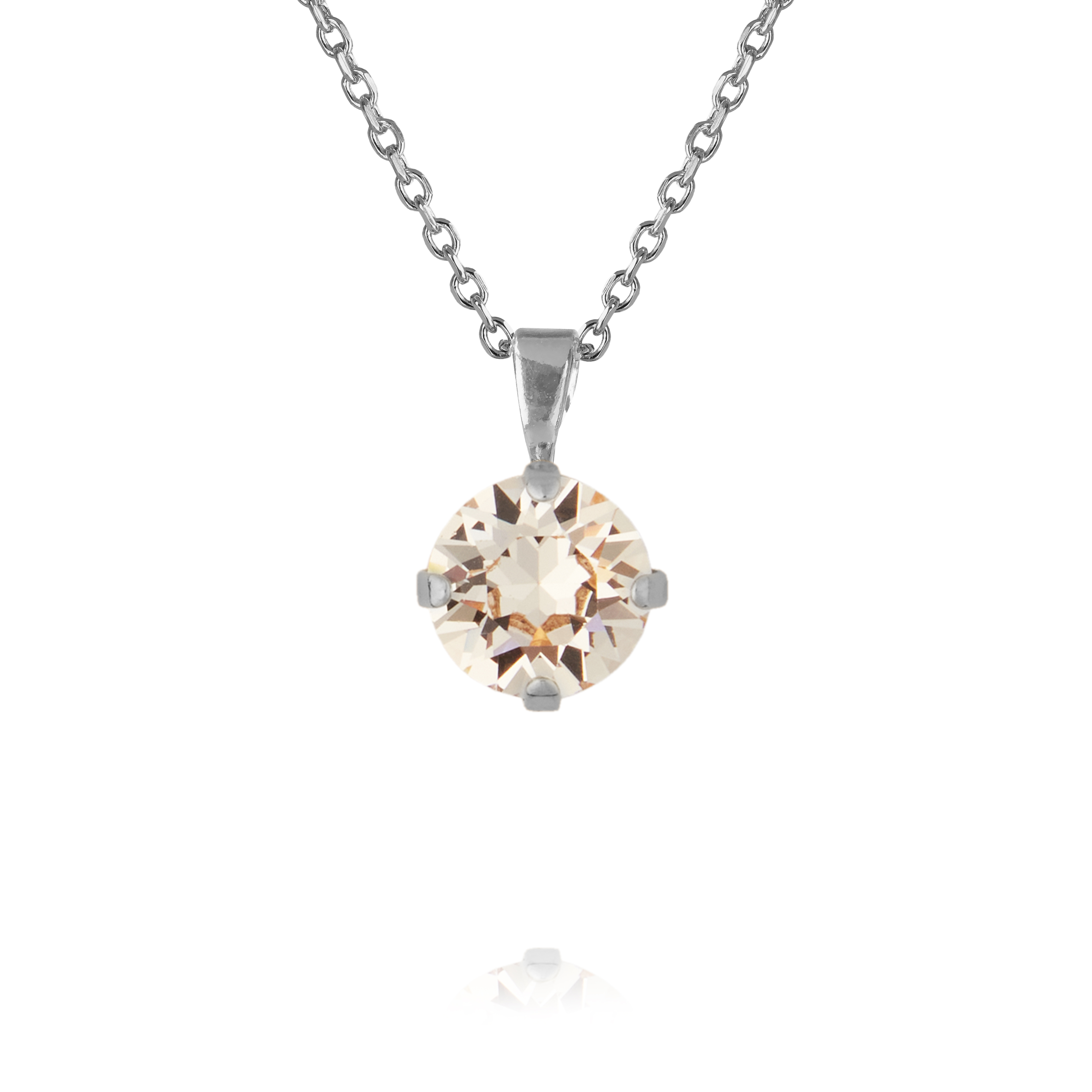 Caroline Svedbom Classic Petite halsband rhodium silk