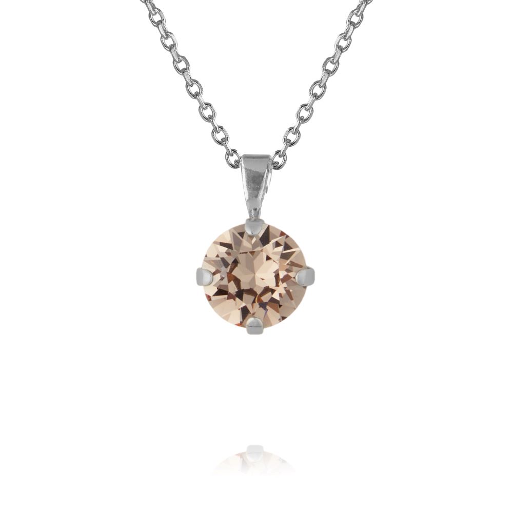 Caroline Svedbom Classic Petite halsband rhodium greige