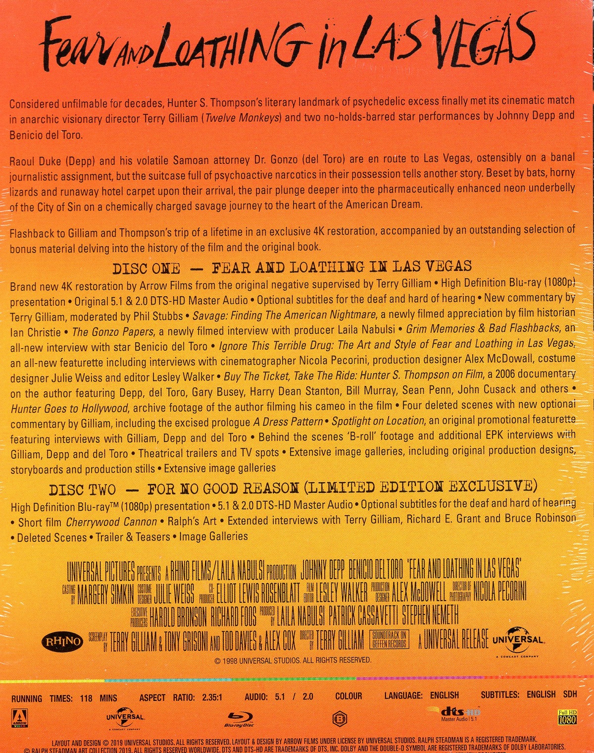 Fear And Loathing In Las Vegas (Limited Edition) (ej svensk text) (Blu-ray) - 2