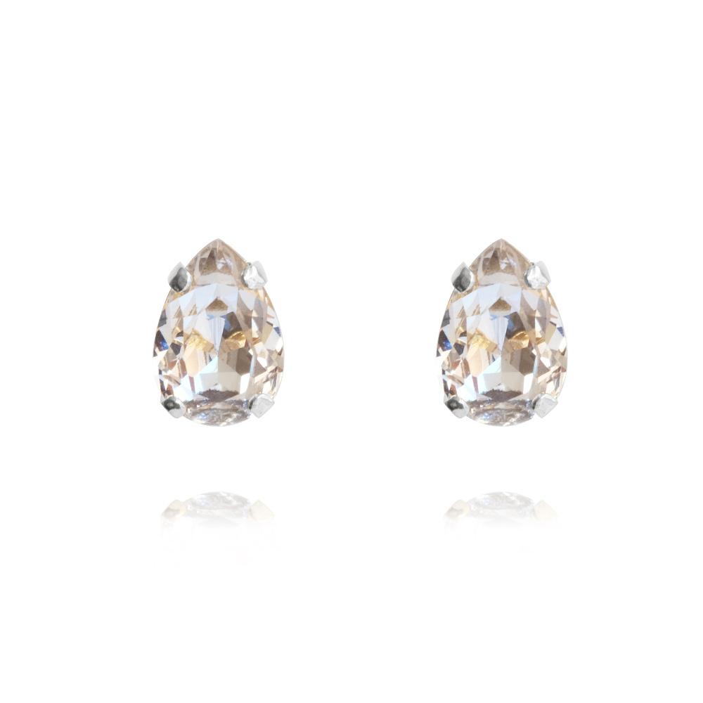 Caroline Svedbom Petite Drop örstickare rhodium crystal