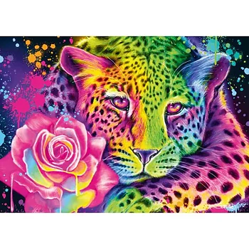 Neon Rainbow Leopard 1000 Bitar Schmidt
